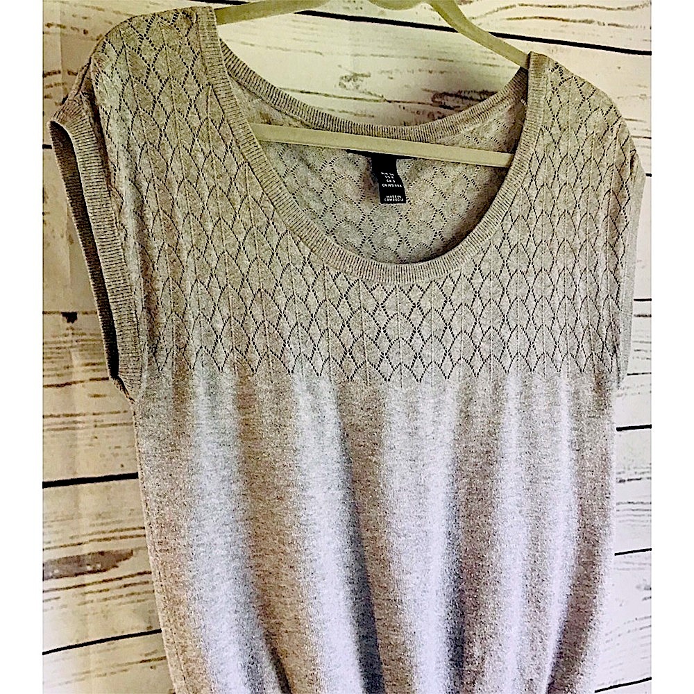 H&M Cap Short Sleeve Boat Neck Top
